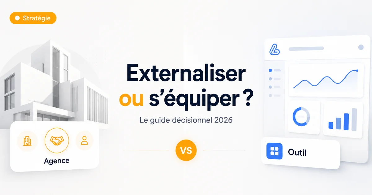 Agence de prospection vs outil SaaS pour agence web 2026 : tarifs, critères, recommandation FR/CH/BE