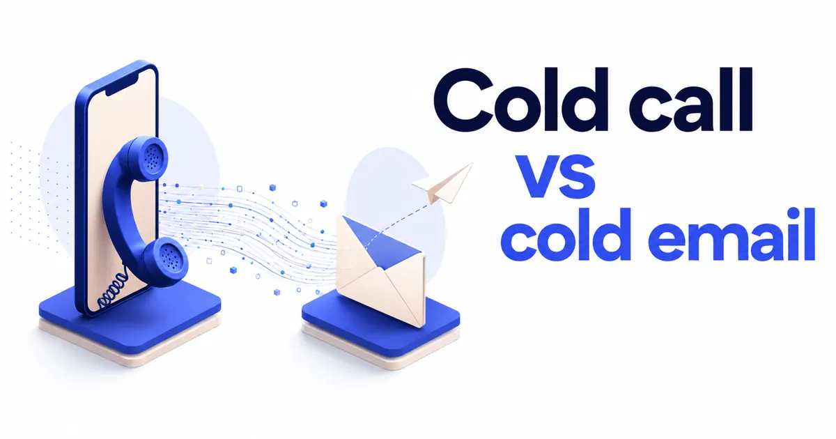 Cold call vs cold email B2B pour vendre des sites web : comparatif chiffré 2026 et scripts FR/CH/BE pour agences web