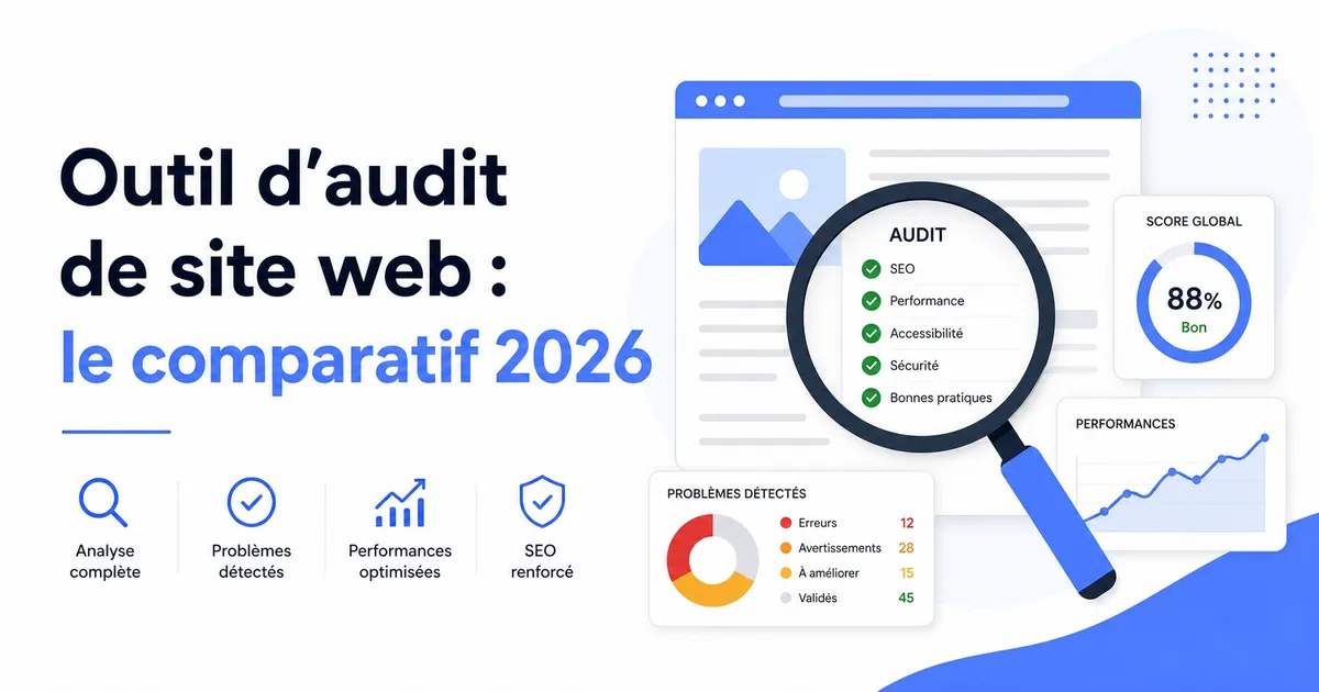 Outil d'audit de site web : le comparatif 2026 des solutions gratuites et payantes